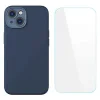 Baseus Liquid Silica Gel iPhone 14 6.1 Silikon Kılıf + Tempered Ekran Koruyucu Set-(5775)