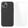 Baseus Liquid Silica Gel iPhone 14 6.1 Silikon Kılıf + Tempered Ekran Koruyucu Set-(5775)