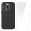Baseus Liquid Silica Gel iPhone 14 Pro 6.1 Magsafe Silikon Kılıf + Tempered Ekran Koruyucu Set-(5775)