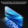 Baseus Schott iPhone 15 Pro Max Privacy Hayalet Full Koruma Tempered Cam Ekran Koruyucu-(5775)