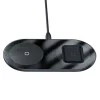 Baseus Simple 2in1 Kablosuz Wireless Şarj 18W iPhones+iPods-(5775)