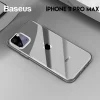 Baseus Simplicity Series iPhone 11 Pro Max 6.5 Kılıf Şeffaf Gel Silikon Kılıf-(5775)