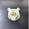 Beyaz Renk 3D Ayı Başı Duvar Dekoru