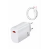 Beyaz Ultra Plus Hızlı Şarj Seti Şarj Adaptörü ve Kablosu 67W