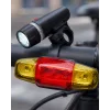 Bisiklet Emniyet Işığı Seti Güçlü LED Ön Far Arka Stop Lambası