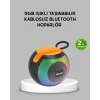 Bluetooth 5.0 Hoparlör – RGB Işıklı Güçlü Bas ve 360° Surround Ses