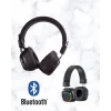 Bluetooth 5.3 Rainbow Işıklı Kulak Üstü Kablosuz Kulaklık