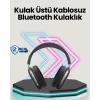 Bluetooth V5.0 Kablosuz Kulak Üstü Kulaklık | Katlanabilir Mikro USB Girişli