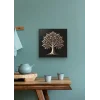 Bronz Ağaç Kanvas Tablo 60x60cm