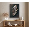 Bronz Tüy Kanvas Tablo 70x100cm