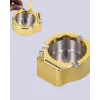 Çakmak Entegreli Küllük Yeniden Doldurulabilir Metal Gövde