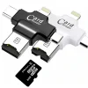 Card Reader 4in1 Type-C- İphone Lightning-Micro Usb Hafıza Kart Okuyucu-(5775)