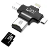 Card Reader 4in1 Type-C- İphone Lightning-Micro Usb Hafıza Kart Okuyucu-(5775)