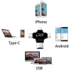 Card Reader 4in1 Type-C- İphone Lightning-Micro Usb Hafıza Kart Okuyucu-(5775)