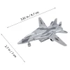Çek Bırak Mini Metal Uçak - Gri - 1 ADET