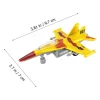 Çek Bırak Mini Metal Uçak - Sarı - 1 ADET