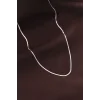 Çelik Gümüş Renk 60 cm İnce İtalyan Zincir Kolye