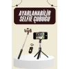 Cep Telefonu Tripod Standı Manyetik Selfie Sopa Bluetooth Uzaktan Kumandalı
