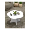 Çiçek Orta Sehpa Beyaz 70 cm