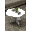 Çiçek Orta Sehpa Beyaz 70 cm