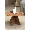 Çiçek Orta Sehpa Kahverengi 70 cm
