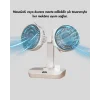 Çift Kafalı Masaüstü ve Duvar Tipi Sessiz USB Şarjlı Fan