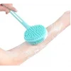 Çift Taraflı Silikon Uzun Saplı  Banyo Fırçası CM-331