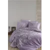 Clasy Tek Kişilik Saten Nevresim Takımı Pellini V2 Lila