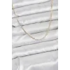 CM 14K Gold Renk Ataç Zincir Model 60 cm Kadın Kolye