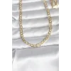 CM 14K Gold Renk Kalın Zincir Model 60 cm Kadın Kolye