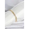 CM 14K Gold Renk Kalın Zincir Model Kadın Bileklik