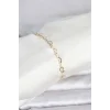 CM 14K Gold Renk Kalpli Zincir Model Kadın Bileklik