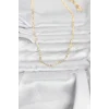 CM 14K Gold Renk Lazer Zincirli Model 60 cm Kadın Kolye