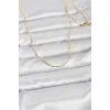 CM 14K Gold Renk Parçalı Topçuk Model 60 cm Kadın Kolye