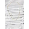 CM 14K Gold Renk Pirinç Gemi Zinciri Model Kadın Kolye