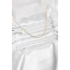 CM 14K Gold Renk Top Zincirli Model 60 cm Kadın Kolye