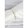 CM 14K Gold Renk Yassı Zincir Model Kadın Bileklik