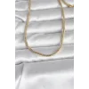 CM 14K Gold Renk Yılan Zincir Model 60 cm Kadın Kolye