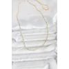 CM 14K Gold Renk Zincirli 60 cm Kadın Kolye