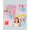 Çocuklar İçin Pembe ATM Görünümlü Elektronik Kumbara