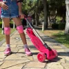 Cool Wheels 3 Tekerlekli Işıklı Maxi Scooter Pembe