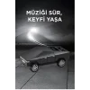 D68 Cyber Model Araba Tasarımlı Bluetooth Hoparlör 15w Güçlü Ses Rgb Led /tws/usb Siyah