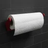 Dekoratif Kırmızı Kağıt Havlu Tutucu Duvar Askılı Model
