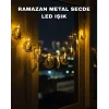 Dekoratif Ramazan Ay Işığı Secde Eden Adam Figürlü