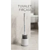 Deterjan Hazneli Esnek Silikon Başlıklı Tuvalet Fırçası