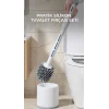 Deterjan Hazneli Silikon Tuvalet Fırçası Temizlik Seti
