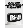 Dijital Masa Saati Termometre Takvim Led Ekran Pilli Ev Ofis Masası