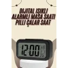 Dijital Masa Saati Termometreli Takvim Çalar Saat Led Ekran Pilli