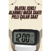 Dijital Masa Saati Termometreli Takvim Çalar Saat Led Ekran Pilli