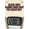 Dijital Masa Saati Termometreli Takvim Çalar Saat Led Ekran Pilli